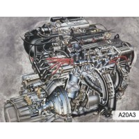 Контрактный (б/у) двигатель HONDA A20A (ХОНДА Аккорд)
