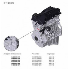 Контрактный (б/у) двигатель BMW N46B20 (БМВ 118i, 318i, 318Ci, 318ti, X1, X3, Z4 (E46, E81, E82, E84, E85, E87, E88, E90, E91, E92, E93, E60), N46 B20)